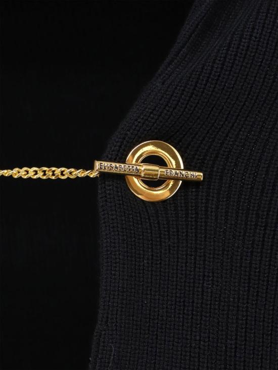 26FW 엘리자베타프랜치 롱 원피스 AM01S66E2 110 Black - ELISABETTA FRANCHI