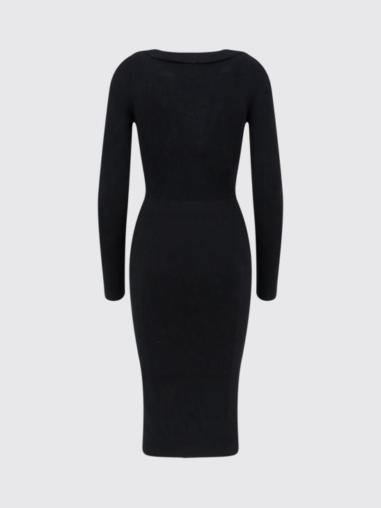 26FW 엘리자베타프랜치 롱 원피스 AM01S66E2 110 Black - ELISABETTA FRANCHI