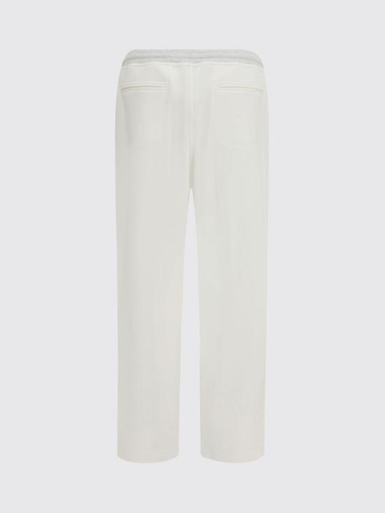 26FW 브루넬로 쿠치넬리 스트레이트 팬츠 MM8263388G CA819 White - BRUNELLO CUCINELLI