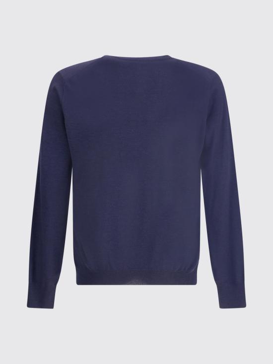 26FW 브루넬로 쿠치넬리 V넥 스웨터 M2400162 CW425 Navy - BRUNELLO CUCINELLI