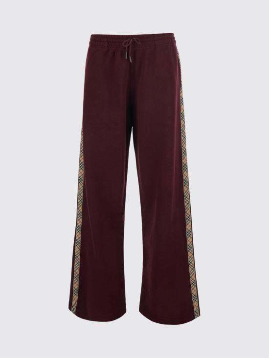 26FW 버버리 트레이닝/조거 팬츠 8130137 Burgundy - BURBERRY