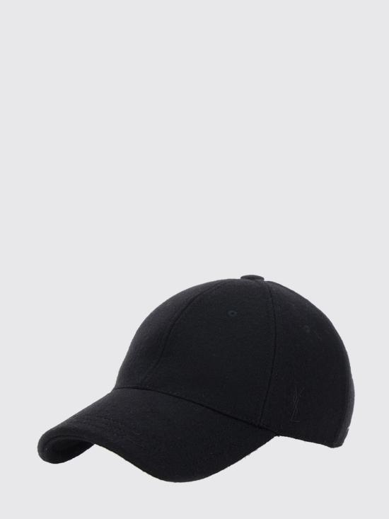 26FW 생로랑 클래식 울 펠트 베이스볼 캡 클래식 울 펠트 베이스볼 캡 A005BB3YV08 1000 Black