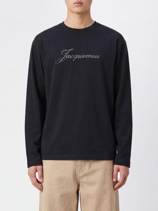 26FW 자크뮈스 긴팔 티셔츠 TSU00351AJ00289 990 Black