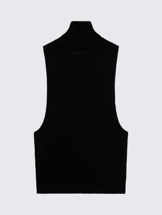 26FW MM6 메종마르지엘라 베스트 S52FB0106M13286 900 Black - MM6 MAISON MARGIELA