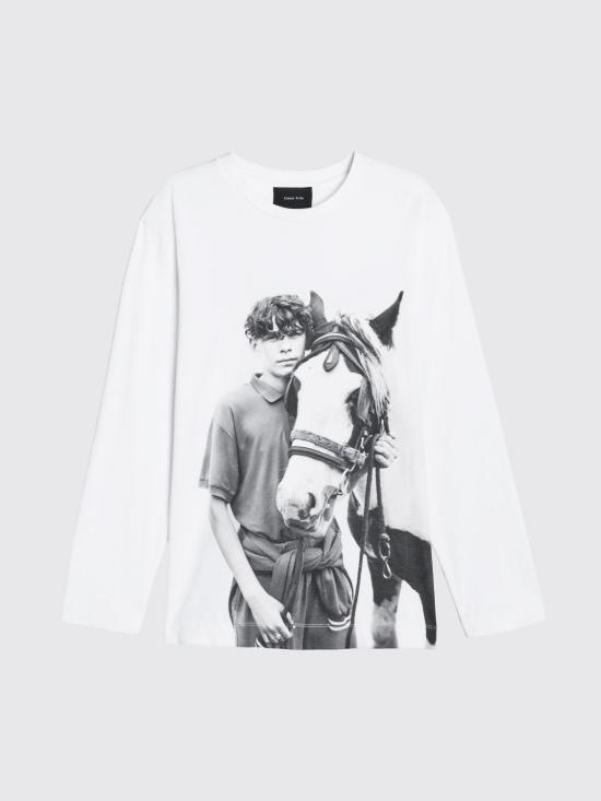 26FW 시몬로샤 긴팔 티셔츠 5194P73BW0569 White - SIMONE ROCHA