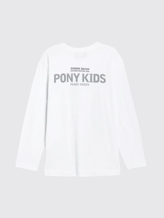 26FW 시몬로샤 긴팔 티셔츠 5194P73BW0569 White - SIMONE ROCHA