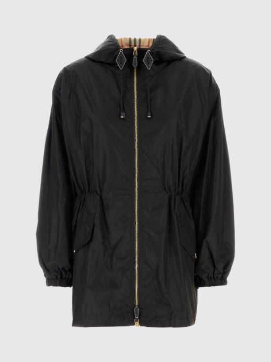 26FW 버버리 웨이스트 스트링 후드 자켓 8113522 Black - BURBERRY