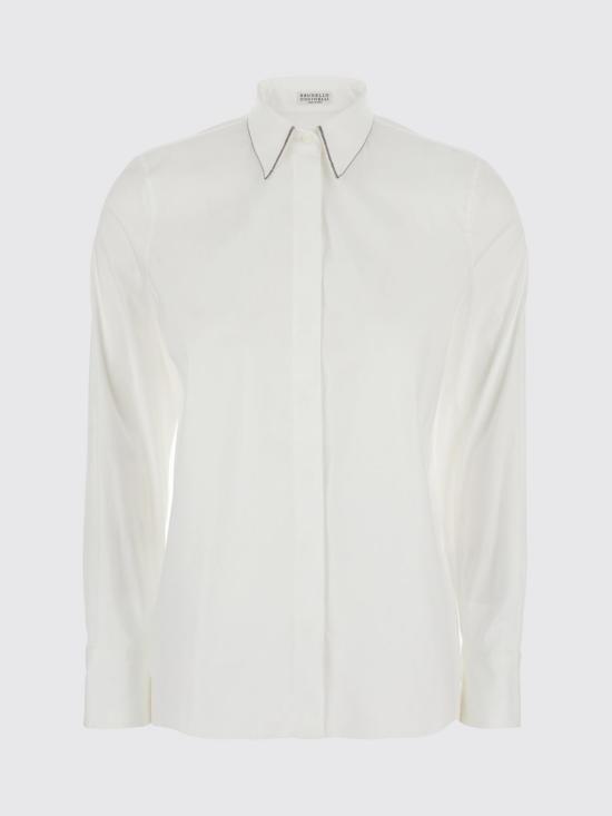 26FW 브루넬로 쿠치넬리 셔츠 MP091MA606 C159 White - BRUNELLO CUCINELLI
