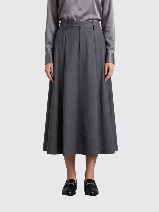 26FW 브루넬로 쿠치넬리 롱 스커트 M0W07G3951 C010 Grey 1