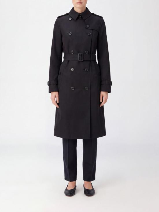 26FW 버버리 롱 켄싱턴 헤리티지 트렌치코트 8079412 Black