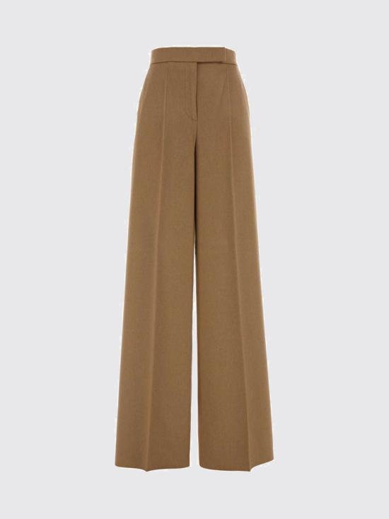 26FW 막스마라 와이드 레그 플란넬 팬츠 와이드 레그 플란넬 팬츠 2621136022600 001 Camel - MAX MARA