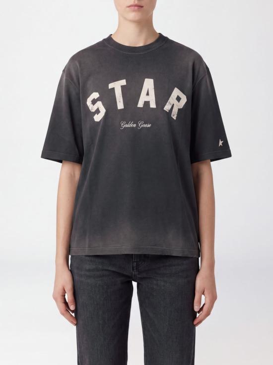 26FW 골든구스 반팔 티셔츠 GUP01873P00241960666 Black