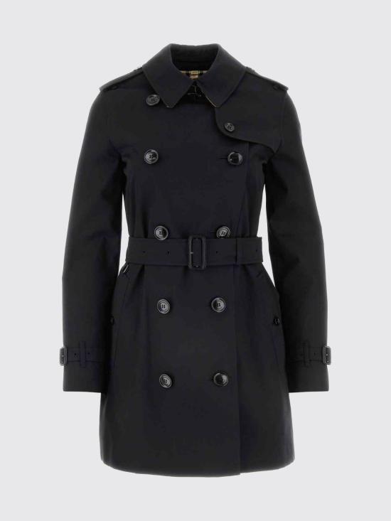 26FW 버버리 숏 켄싱턴 헤리티지 트렌치 코트 8079415 Black - BURBERRY