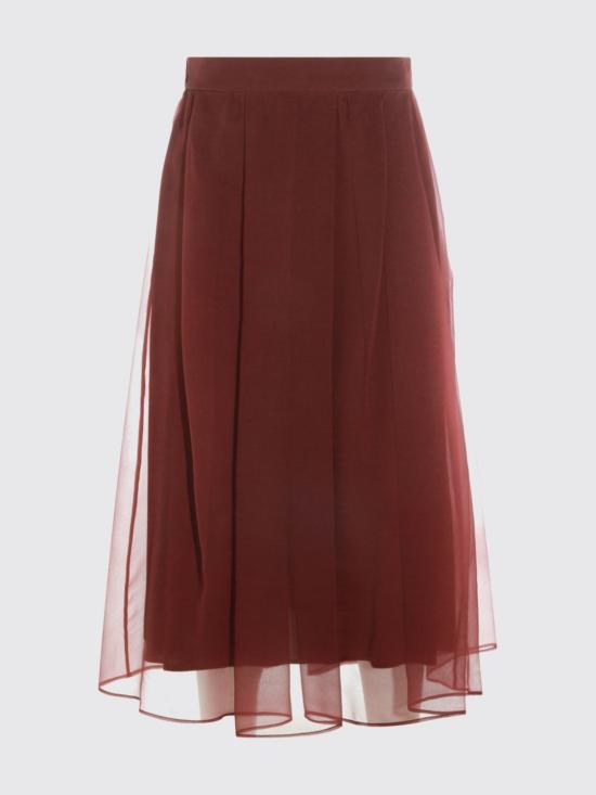 26FW 브루넬로 쿠치넬리 롱 스커트 MP940G4096 C9813 Wine - BRUNELLO CUCINELLI