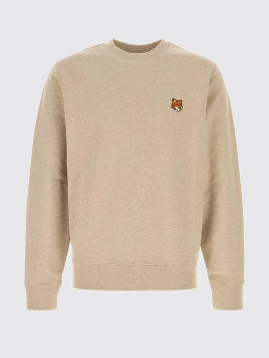 26FW 메종키츠네 폭스 헤드 레귤러 폴로 티셔츠 PM00303KM0340 0604 Beige - MAISON KITSUNE