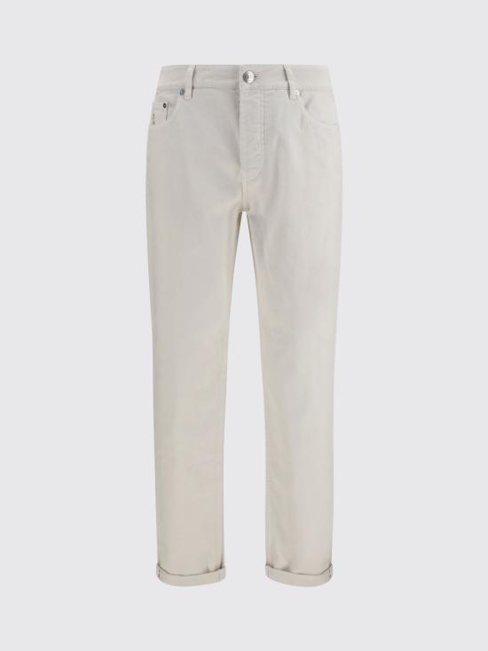 26FW 브루넬로 쿠치넬리 라이트웨이트 데님 팬츠 M277PD3210 C7007 White - BRUNELLO CUCINELLI
