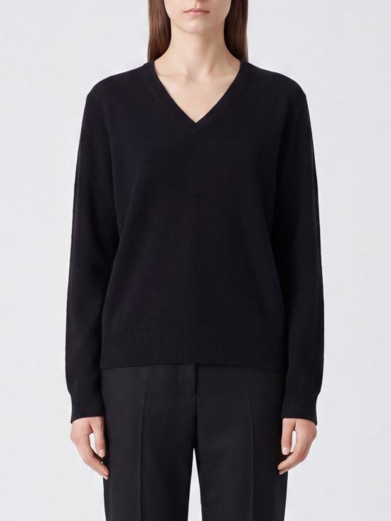 26FW 더로우 포라 스웨터 R000627Y166 BLK Black