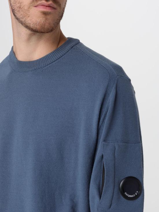26FW 씨피 컴퍼니 스웨터 21CMKN069A005528A 871 Blue 1 - C.P. COMPANY