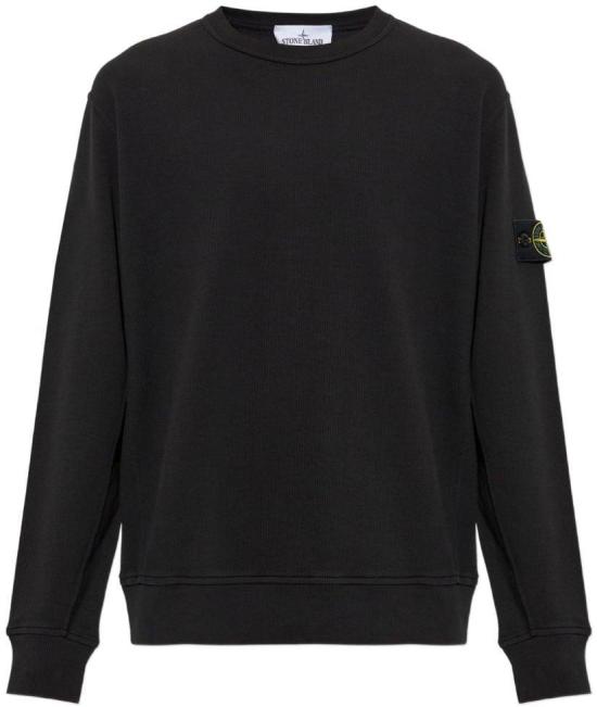 26FW 스톤 아일랜드 오가닉 코튼 인터락 맨투맨 L2S15 6100017 S0472 V0029 BLACK DOM