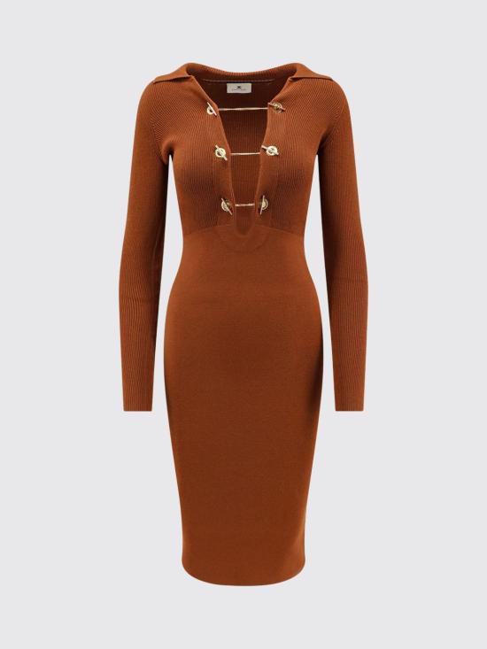 26FW 엘리자베타프랜치 롱 원피스 AM01S66E2 FK3 Tobacco - ELISABETTA FRANCHI