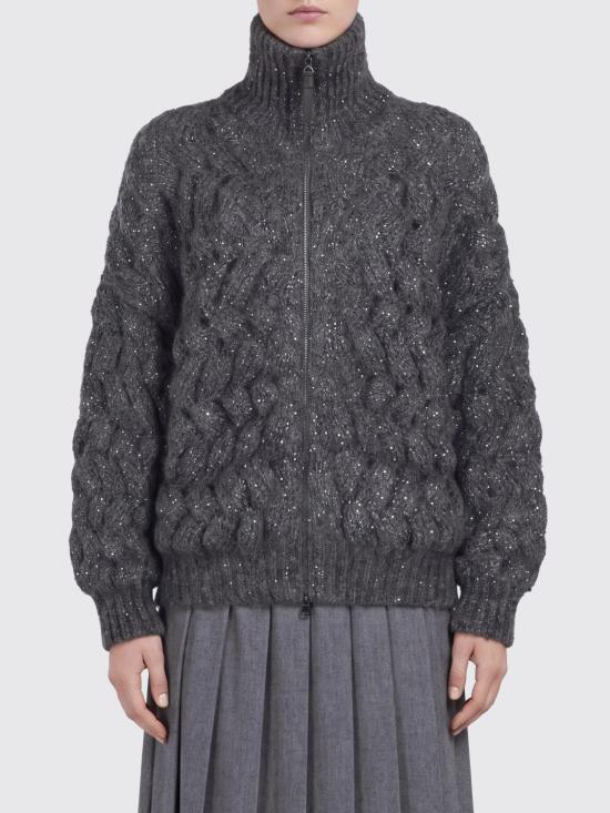 26FW 브루넬로 쿠치넬리 스웨터 MNT347516 CGD77 Grey