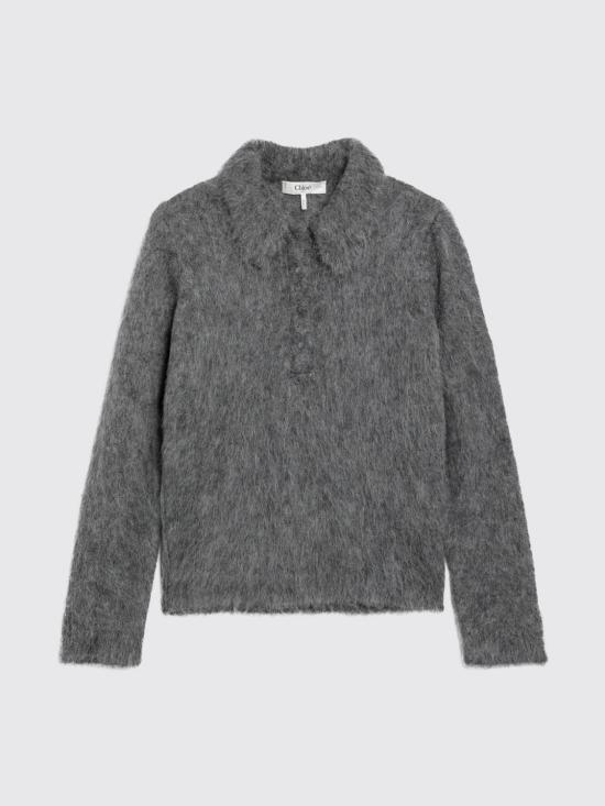 26FW 끌로에 폴로 티셔츠 CH26AMP16720 013 Grey - CHLOE