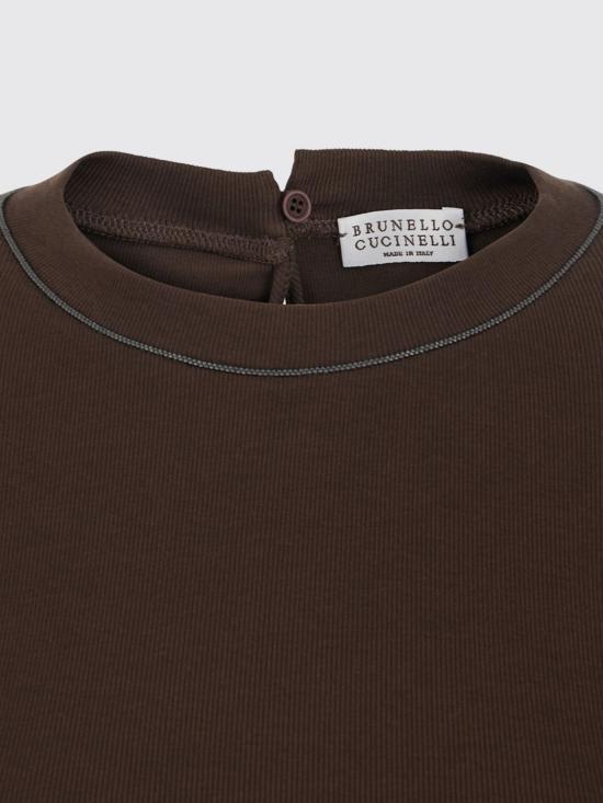 26FW 브루넬로 쿠치넬리 긴팔 티셔츠 MPTC8BJ300 C4211 Brown - BRUNELLO CUCINELLI