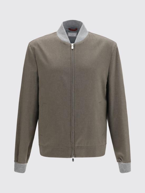 26FW 브루넬로 쿠치넬리 캐시미어 봄버 재킷 MV4216550 CMP27 Military - BRUNELLO CUCINELLI