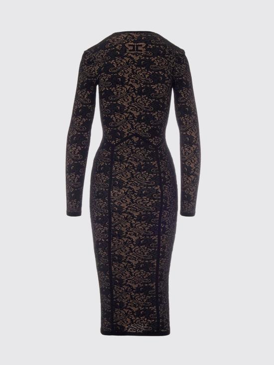 26FW 엘리자베타프랜치 롱 원피스 AM26Q66E2 FR9 Black - ELISABETTA FRANCHI