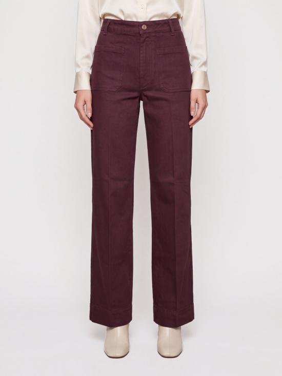 26FW 빅토리아 베컴 데님 팬츠 1326DJE007252PR 9887 Burgundy