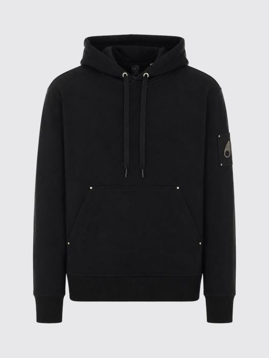 26FW 무스너클 긴팔 티셔츠 M36MS619 292 Black - MOOSE KNUCKLES