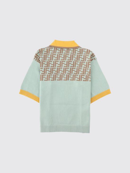 26SS [키즈] 펜디 폴로 셔츠 JMG141AVVT F1UVI Green - FENDI