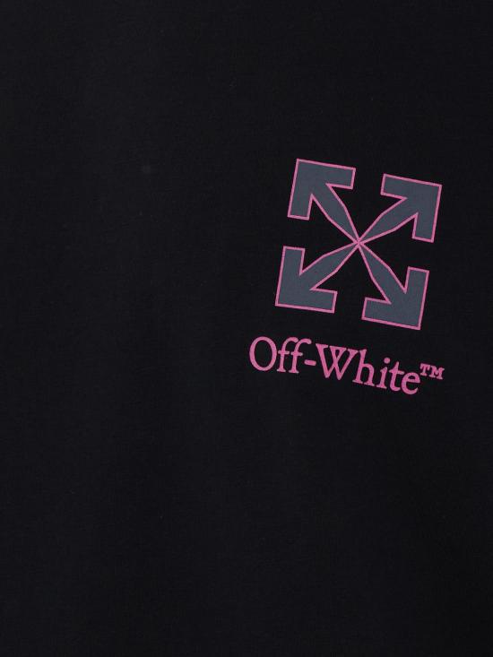 26FW 오프화이트 반팔 티셔츠 OMAA16MF26JER00A 001 Black - OFF WHITE