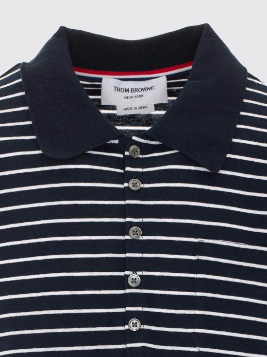 26FW 톰브라운 폴로 티셔츠 MJP247AJ0269 927 Blue - THOM BROWNE