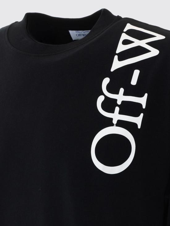 26FW 오프화이트 반팔 티셔츠 OMAA120F26JER010 0001 Black 1 - OFF WHITE