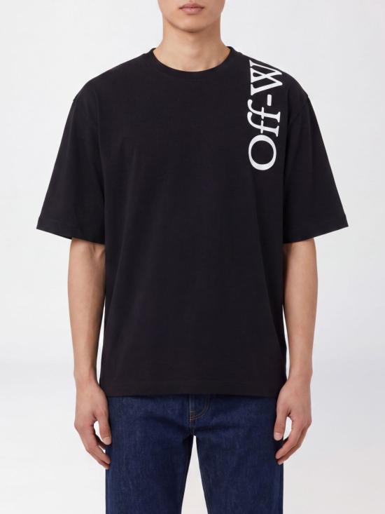 26FW 오프화이트 반팔 티셔츠 OMAA120F26JER010 0001 Black 1