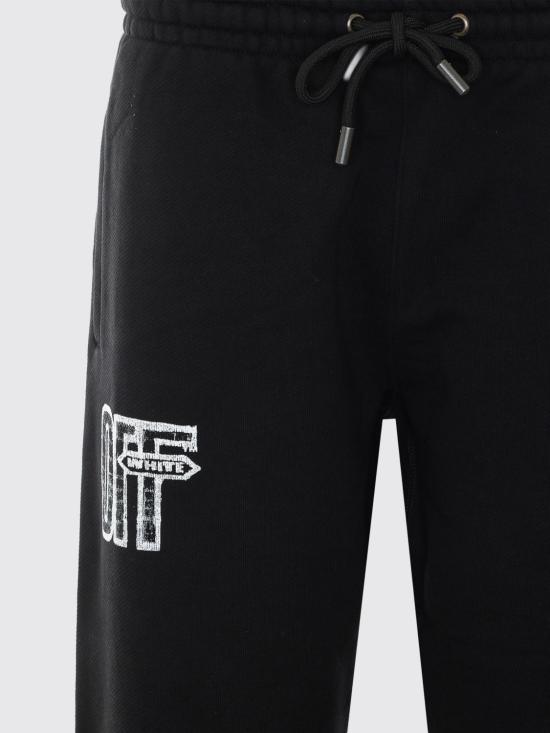 26FW 오프화이트 트레이닝/조거 팬츠 OMCH057F26FLE0030 001 Black - OFF WHITE