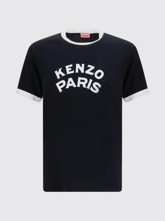 26FW 겐조 반팔 티셔츠 FG65TS1644SK 99J Black - KENZO