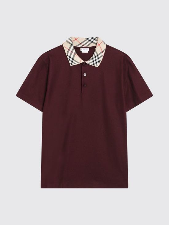 26FW 버버리 폴로 티셔츠 8127677 Wine - BURBERRY