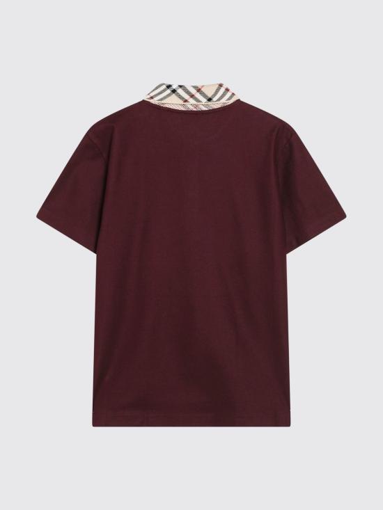 26FW 버버리 폴로 티셔츠 8127677 Wine - BURBERRY
