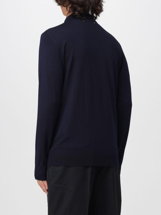 26FW 골든구스 메리노 울 롱 슬리브 폴로 셔츠 GMP01353P00104150501 Navy - GOLDEN GOOSE