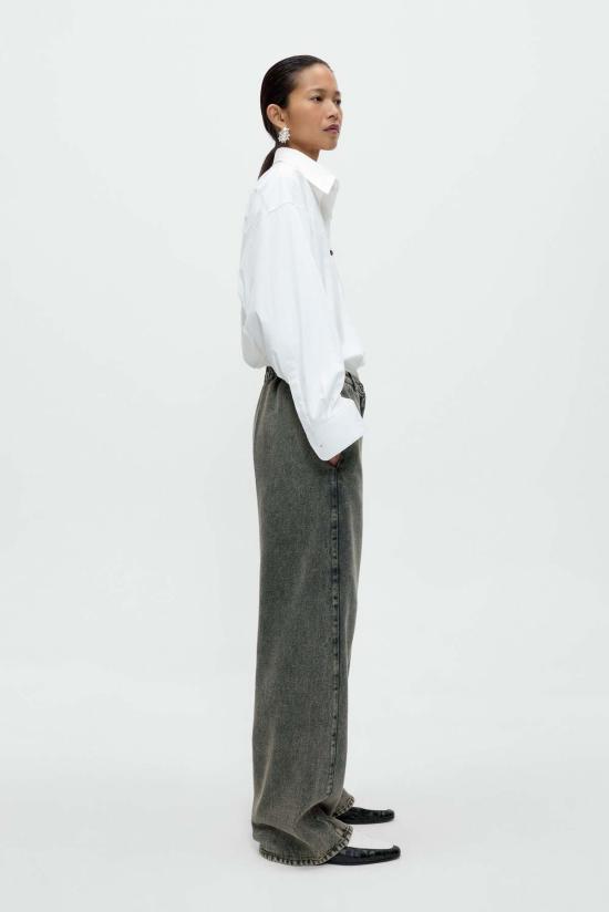  코데라 데님 팬츠 코르데라 워시드 데님 스트레이트 팬츠 - CORDERA