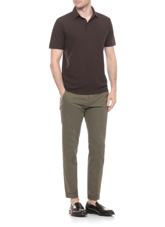 26SS 자노네 폴로 티셔츠 815159ZG380Z1495 Brown - ZANONE