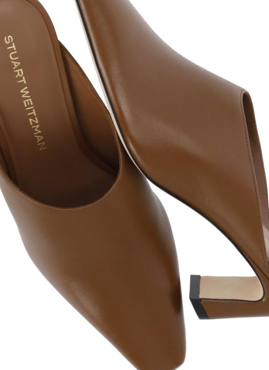 26SS 스튜어트 와이츠먼 뮬/슬리퍼 STASSI MULE 50DRESS NAPPATOASTED ALMOND Brown - STUART WEITZMAN