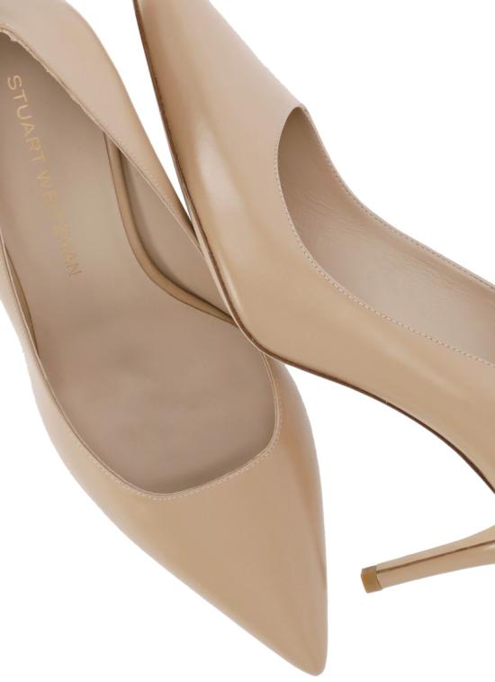 26SS 스튜어트 와이츠먼 힐/펌프스 STUART POWER 75SMOOTH CALFADOBE Neutrals - STUART WEITZMAN