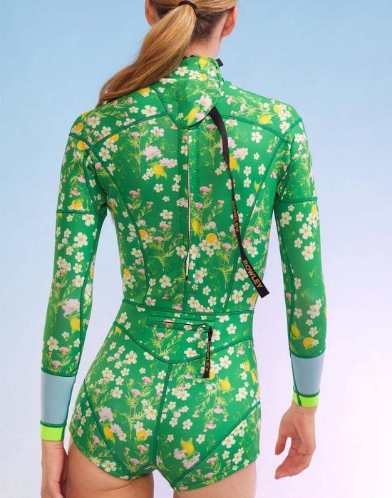  신시아 로리 원피스 수영복 신시아 로울리 클로버 웨트슈트 그린 멀티 - CYNTHIA ROWLEY
