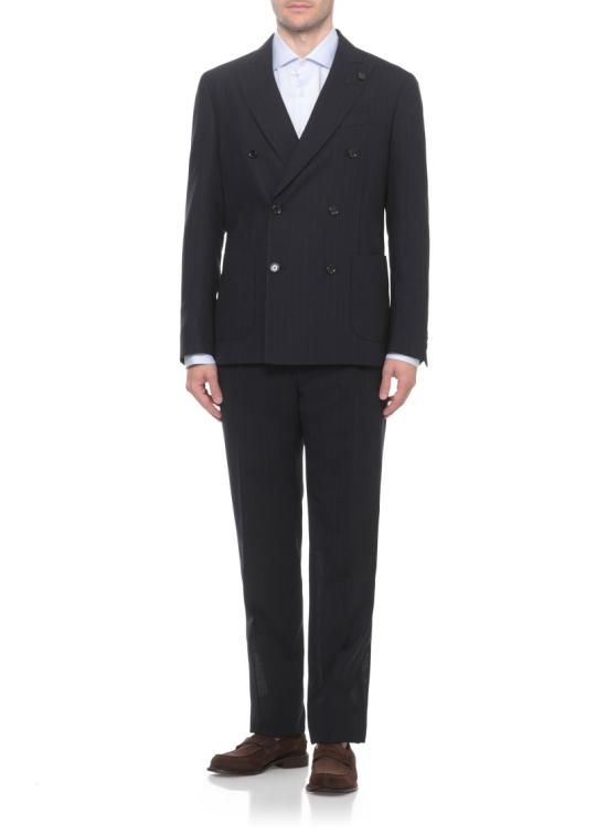 26SS 라르디니 수트 세트 PA6303EPAIF66413850BI Blue - LARDINI