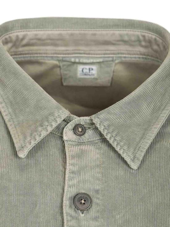 26FW 씨피 컴퍼니 긴팔 셔츠 21CMSH147A 006410O 950 CASTOR GRAY DOM - C.P. COMPANY