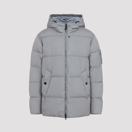 26FW 스톤 아일랜드 크링클 렙스 NY 패딩 재킷 L2S15 4100037 S0A23 V0060 GRAY DOM - STONE ISLAND