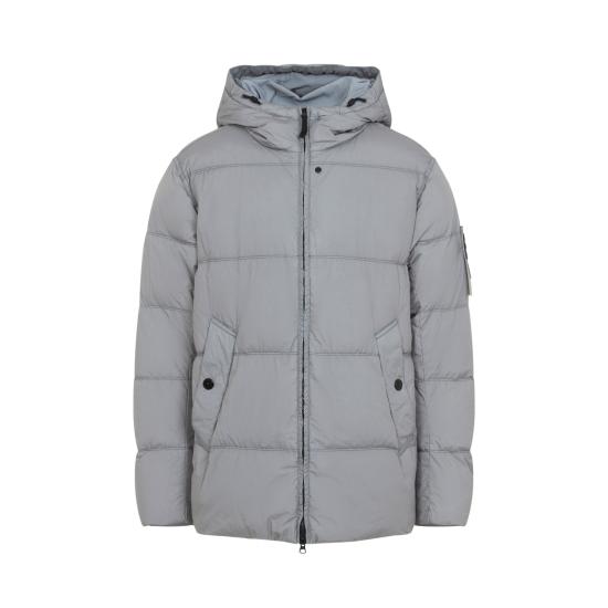 26FW 스톤 아일랜드 크링클 렙스 NY 패딩 재킷 L2S15 4100037 S0A23 V0060 GRAY DOM - STONE ISLAND